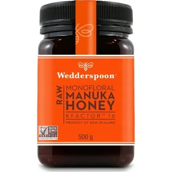 Wedderspoon Manuka Med RAW Kfactor 16 500g Syrový Nezahřívaný