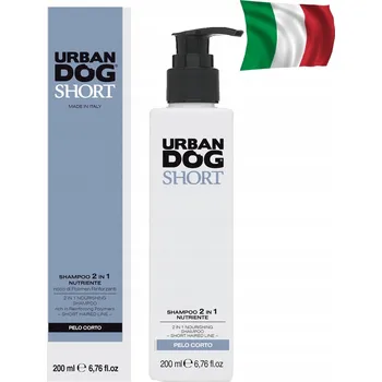 Kosmetika pro psa URBAN DOG 2v1 SHORT | Šampon a kondicionér 2v1 posiluje srst psů a koček 200 Ml