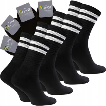 Pánské ponožky Ponožky Ponožky sportovní dlouhé černé velikost 44-46