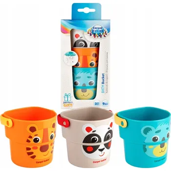 Hračka pro nejmenší Canpol Kyblíčky a kelímky do koupele 3 ks 56/000