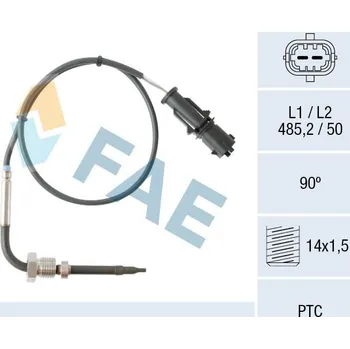 Čidlo automobilu Čidlo, teplota výfukových plynů FAE 68080