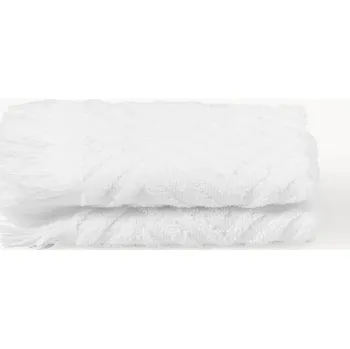 Ručník Ručník s plastickou strukturou Jacqui 2 x 30 x 500 cm 490 g/m2 bílý