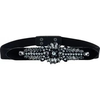 Opasek Opasek Rhinestone - Černá KP-12651