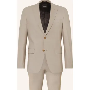 Pánské sako Boss Pánský Oblek Huge Slim Fit, světle hnědá, 52