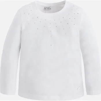 Dívčí tričko Dívčí triko bílé Mayoral 4055-78 velikost 116