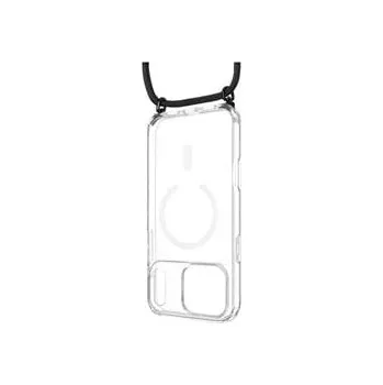 Pouzdro FIXED MagPure Neck s černou šňůrkou na krk pro Apple iPhone 17 Pro Max