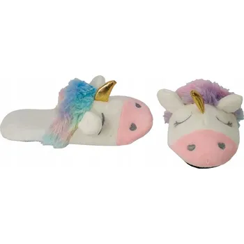 Dámská obuv JO! PAPUČE MĚKKÉ TEPLÉ SANDÁLY JEDNOROŽEC 38-39