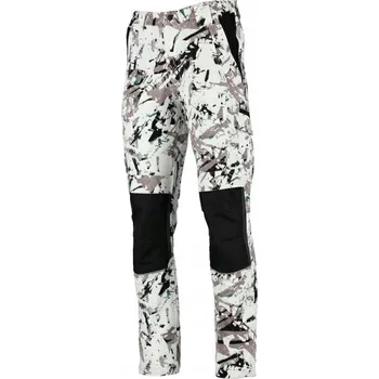 Pracovní obuv Pracovní kalhoty do pasu elastické STALCO PAINTER bílé vel. XL