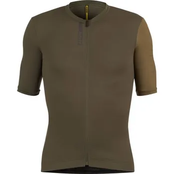 cyklistický dres MAVIC DRES ESSENTIAL ARMY GREEN OLIVE (T000134)
