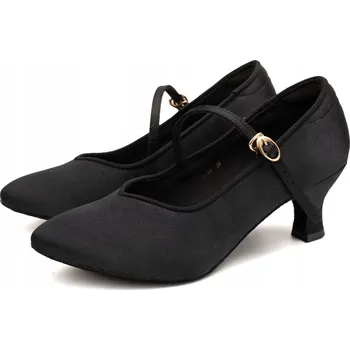 Dámské sandále Lelka taneční boty pro standardní tance 138 - ČERNÉ - 5cm podpatek, velikost 36