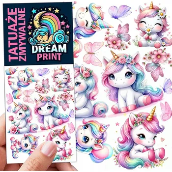 Tetování DOČASNÉ OMYVATELNÉ TETOVÁNÍ PRO DĚTI JEDNOROŽCI