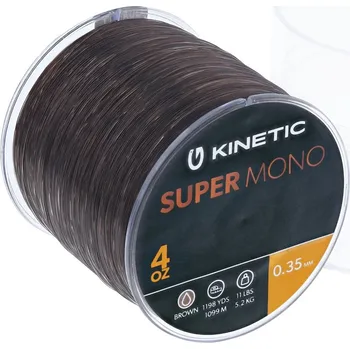 Kinetic Vlasec Super Mono 4oz Hnědý Průměr: 0,28 mm