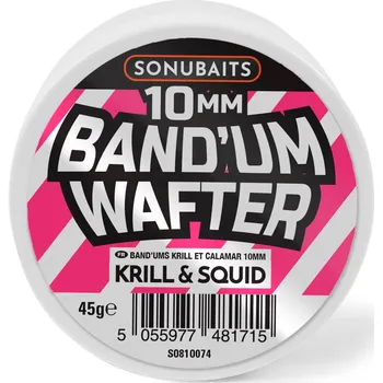 Boilies Sonubaits Band'Um Wafters 10 mm Příchuť: Krill & squid