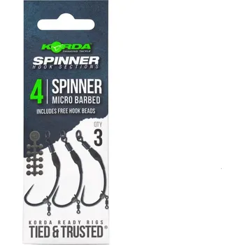 Rybářský háček Korda Háček Spinner Hook Section Velikost háčku: 4