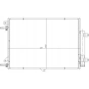 Výparník klimatizace Hart 725 105 Kondenzátor klimatizace