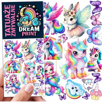 Tetování DOČASNÉ OMYVATELNÉ TETOVÁNÍ PRO DĚTI JEDNOROŽCI