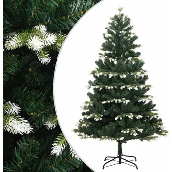 Vánoční stromek zahrada-XL Umělý sklápěcí vánoční stromek se sněhem 240 cm 356759