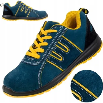 Pracovní obuv Pánské pracovní boty Polobotky Sportovní semišové Lehké Bez Podnoska BOZP vel. 45