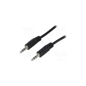 Audio kabel Kabel Jack 3,5mm vidlice,z obou stran 5m černá