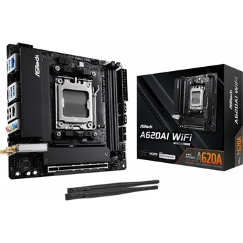 Základní deska ASRock MB Sc AM5 A620AI WIFI AMD A620A, 2xDDR5, 1xHDMI, WIFI
