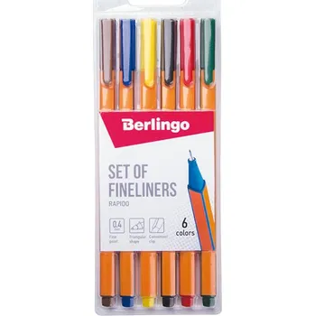 Berlingo, sada linerů Rapido, color, 6ks, 0.4mm