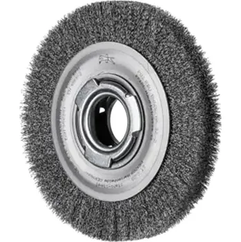 Brusný kotouč Pferd 43701205 | Rotační kartáč široký, univerzální, zvlněný drát POS RBU 15025/AK 32-2 ST 0,20