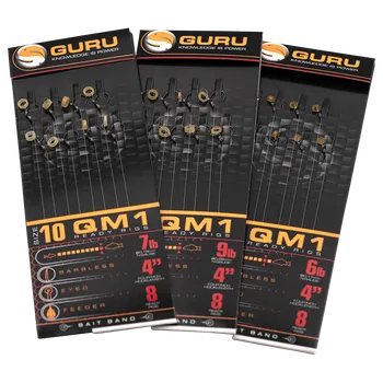 Rybářský háček Guru Bait Bands QM1 Ready Rig 4" Velikost háčku: 10