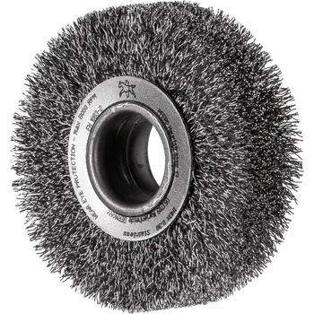 Brusný kotouč Pferd 43701108 | Rotační kartáč široký, univerzální, zvlněný drát POS RBU 8020/20 INOX 0,20