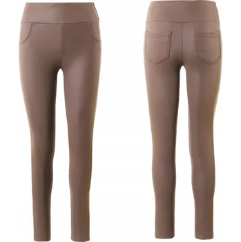 Dámské legíny Dámské legíny imitující kůži s vysokým pasem, módní a stylové MORAJ M