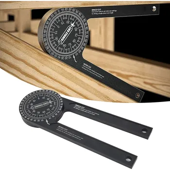 Úhloměr Úhloměr hliníkový 360° měřič stupňů úhlové pravítko