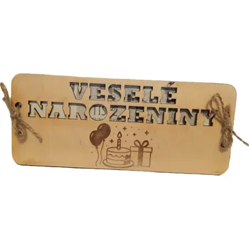 Obálka Dary dřeva Dřevěná obálka na peníze-narozeniny