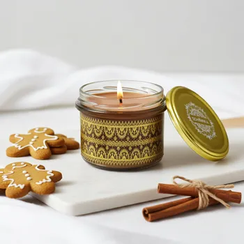 vonný vosk SCHMINKA Vonná sójová svíčka - Vánoční perník