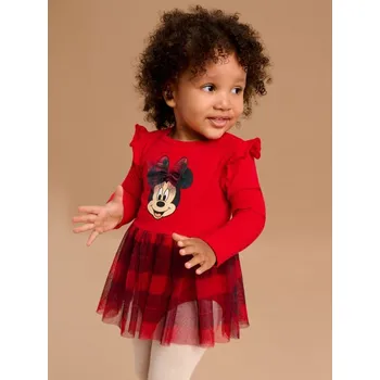 Dívčí šaty Sinsay - Dívčí body Minnie Mouse - červená - 9184C-33X - 9184C-33X-86