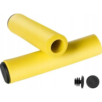 grip Gripy na kolo silikonové rukojeti na kolo koloběžku pohodlné cross MTB žluté