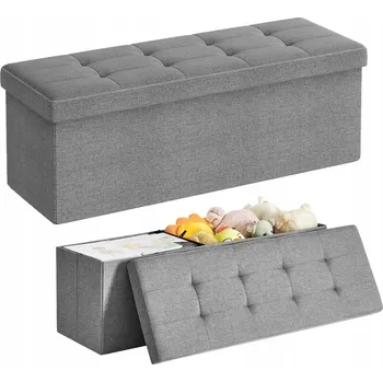 Taburet Taburet čalouněný Songmics šedý