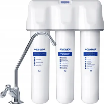 Filtrace vody Kuchyňský filtr Aquaphor Křišťál A pod dřez, s kohoutkem, 3 filtrační vložky K5 + K2 + K7
