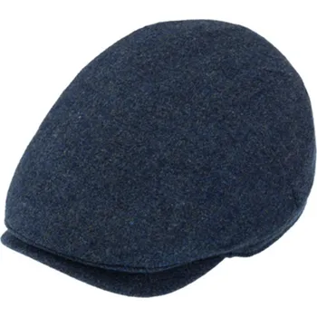 Čepice Fiebig - Headwear since 1903 Zimní pánská modrá bekovka od Fiebig - Shetlandská vlna Velikost: 60 cm