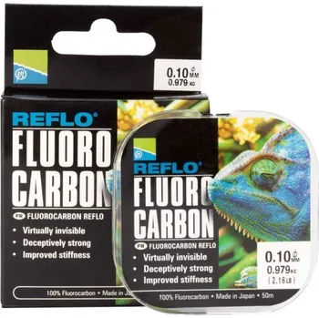 PRESTON INNOVATIONS Preston Vlasec Reflo Fluorocarbon 50 m Průměr: 0,16 mm