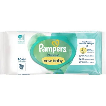 Dětský vlhčený ubrousek Pampers Harmonie New Baby Dětské vlhčené ubrousky 46 ks