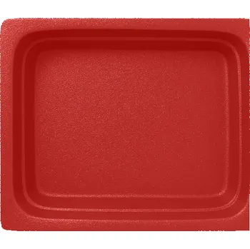 TOMGAST Gastronádoba porcelánová GN 1/2 červená mat, hloubka 65 mm
