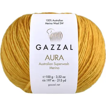Příze Gazzal Příze Aura - 165 hořčicová