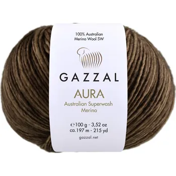 Příze Gazzal Příze Aura - 166 hnědá