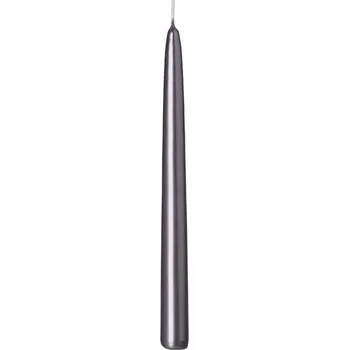 Svíčka Emocio kónická 22x240 Metal šedá svíčka 50 gram
