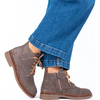 Dámská zimní obuv Letizia Dámské kožené kotníčkové boty z broušené kůže Velikost: 37