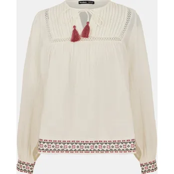 Dámská košile Košile Threadbare Cream 1177288 16 (XL)