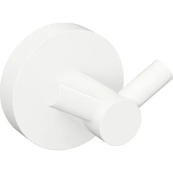 Držák na ručník Sapho X-ROUND WHITE dvojháček, bílá mat