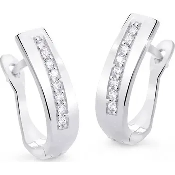 Náušnice Cutie Jewellery Náušnice z bílého zlata kreole Z8018B