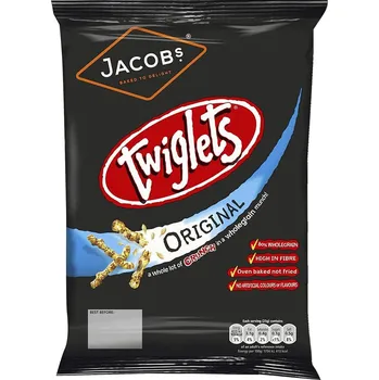 Jacob's Twiglets křupavé celozrnné tyčinky ochucené kvasnicovým extraktem 150 g