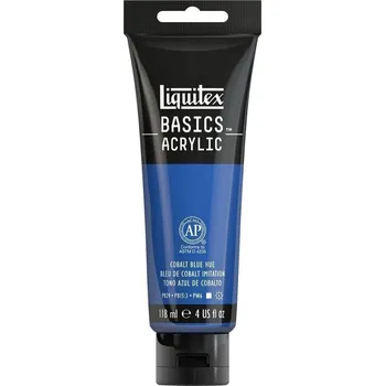 Vodová barva Liquitex Basic Akrylová barva 381 Cobalt Blue Hue 118 ml 1 ks