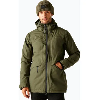 Pánská větrovka Pánská nepromokavá bunda Regatta Balaton olive night/black